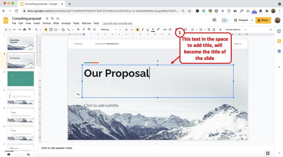 How To Make A Title In Google Slides