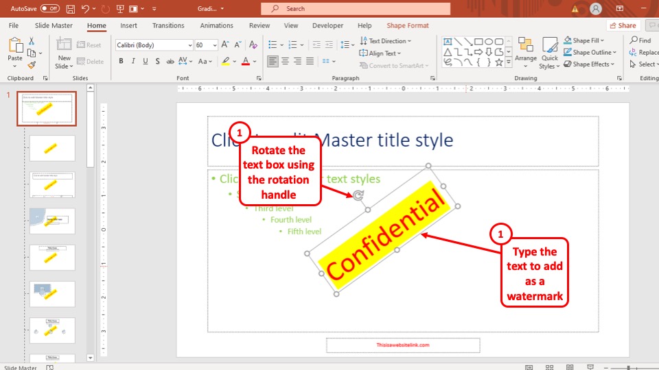 how to watermark powerpoint presentation