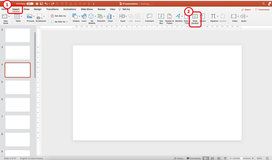 every presentation in powerpoint is consists of a number of