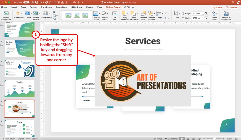 How to Add a Company Logo in PowerPoint? [The CORRECT Way!] - Art of  Presentations
