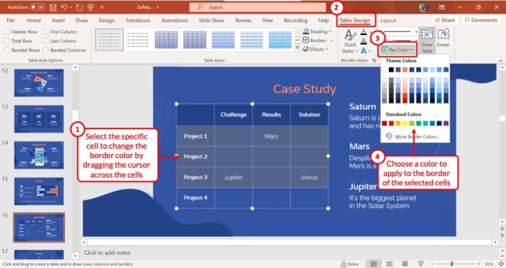 Change Border Color of Table in PowerPoint? [An EASY Way!] – Art of ...