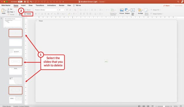 how to delete multiple powerpoint presentations