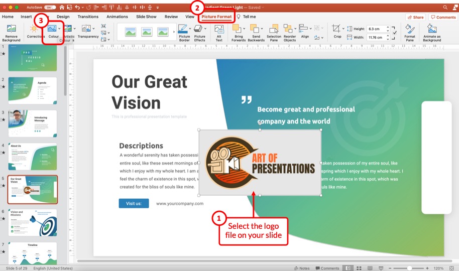 How to Add a Company Logo in PowerPoint? [The CORRECT Way!] - Art of  Presentations