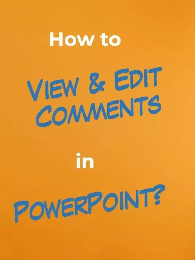 Comments in PowerPoint Story
