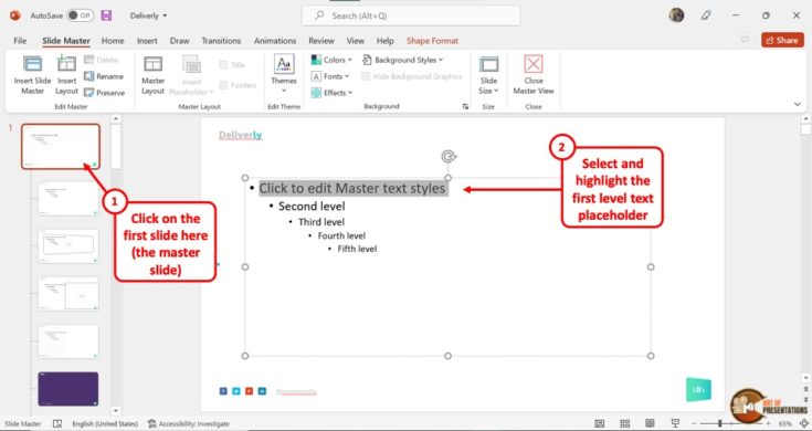 how to change font size of entire powerpoint presentation