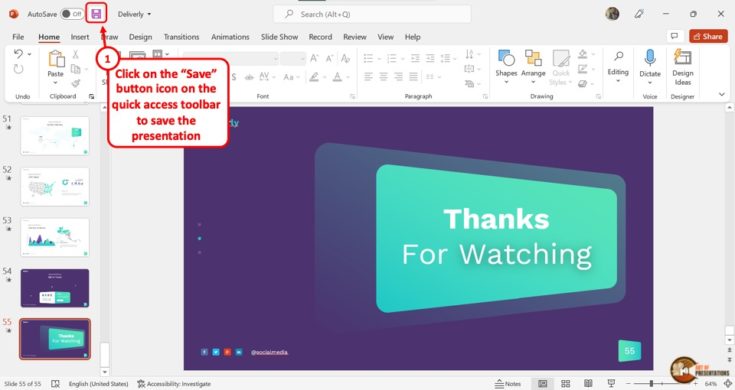 how to save a powerpoint presentation on ipad