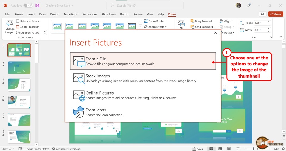 how to do powerpoint presentation on zoom