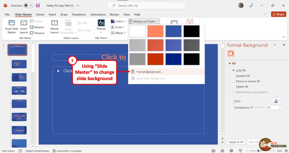 how to make a powerpoint presentation using slide master