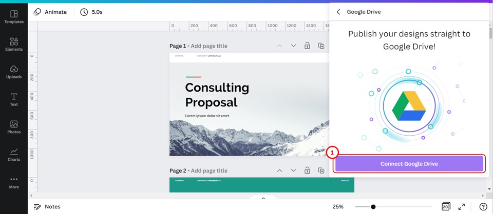 how to put a canva presentation in google slides