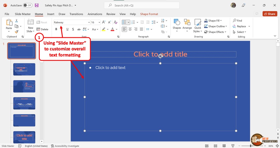 how to make a powerpoint presentation using slide master
