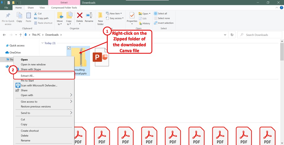 how to share canva presentation to google slides