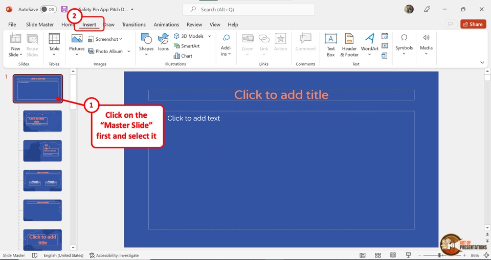 powerpoint slide master apply to all