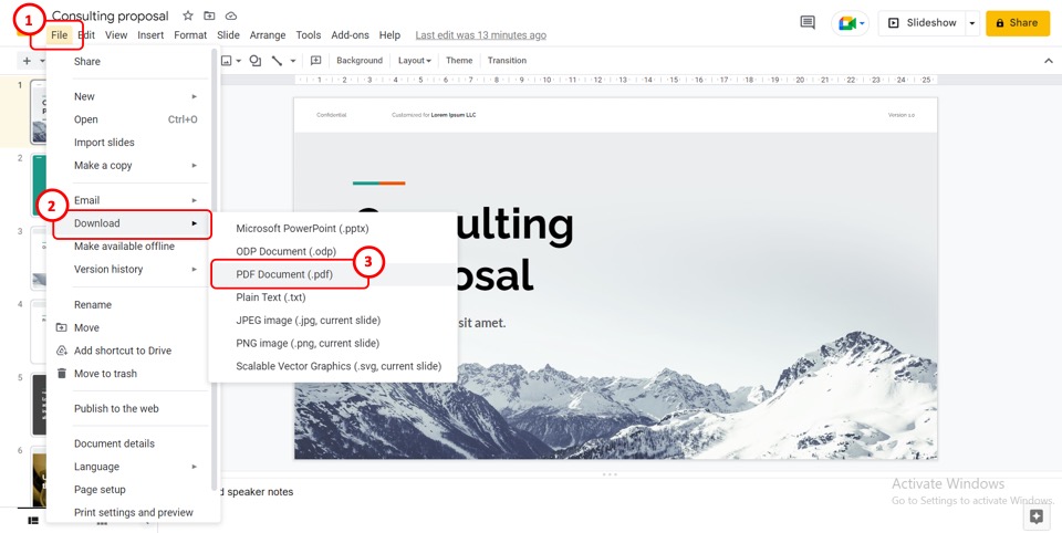 how to convert a powerpoint presentation to google slides