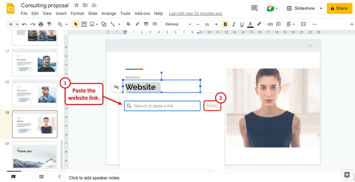 slide presentation html