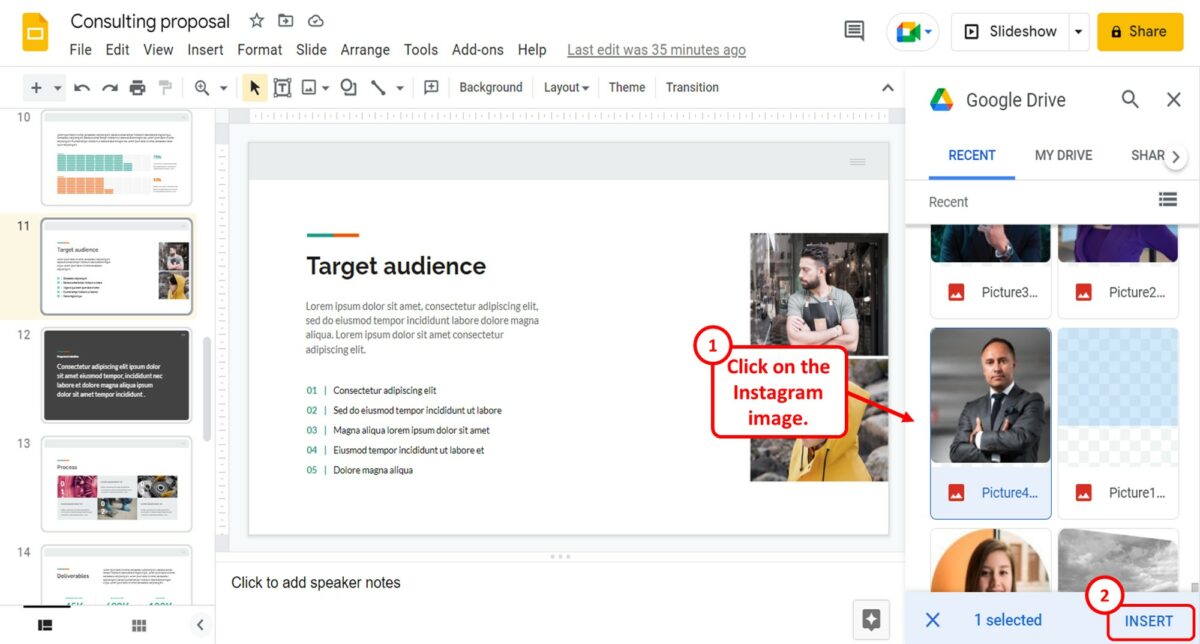 slide presentation html