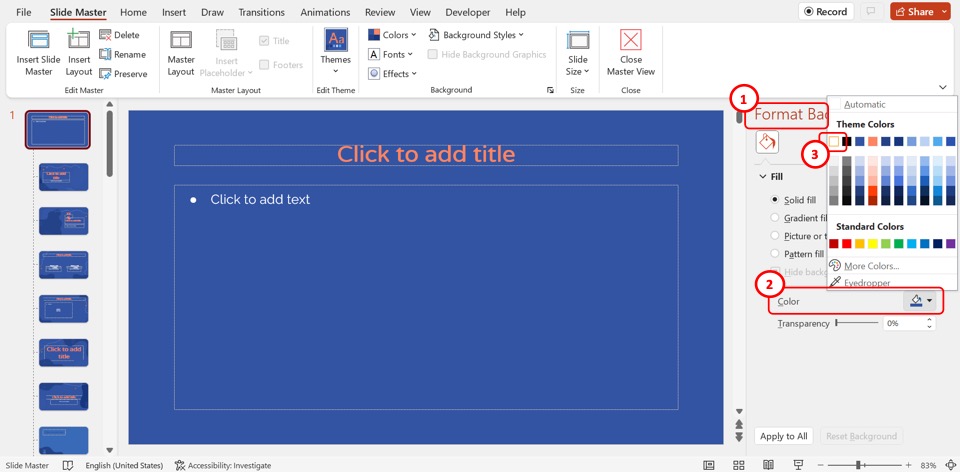 remove presentation from powerpoint slides