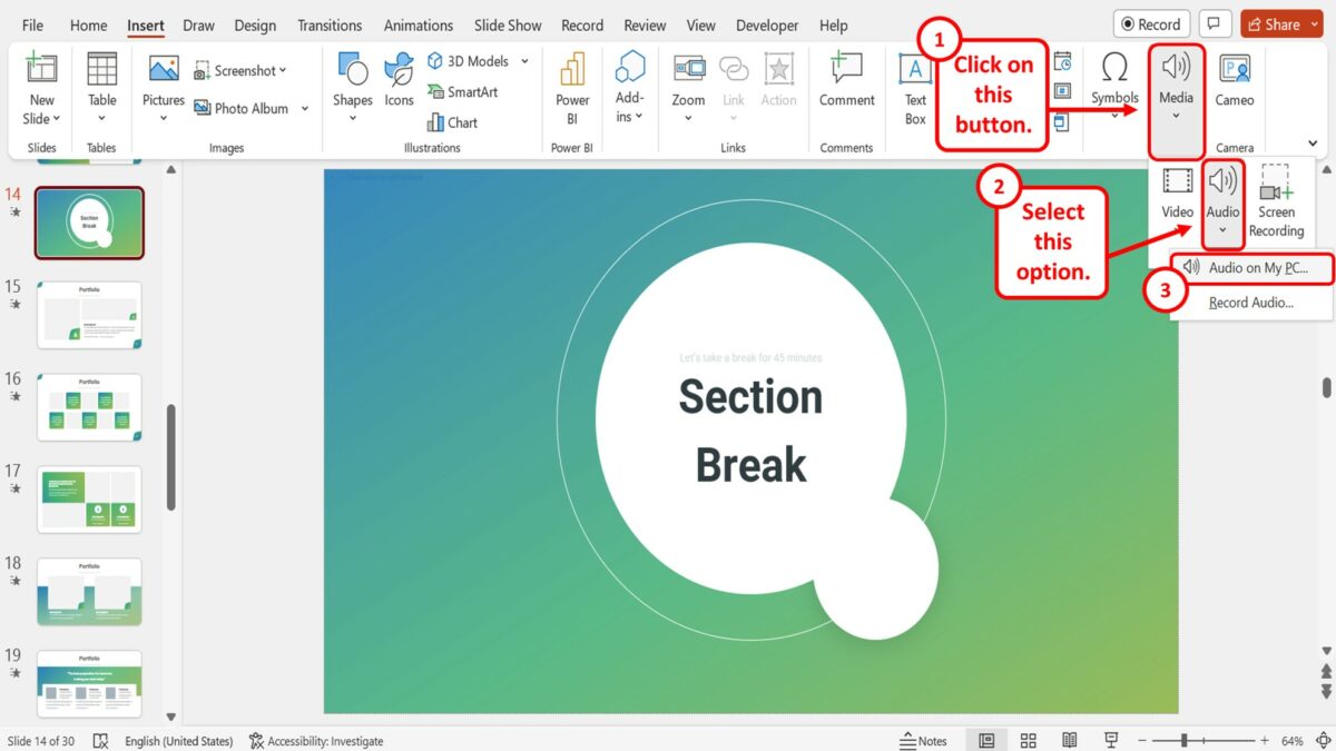 how to save and upload a powerpoint presentation